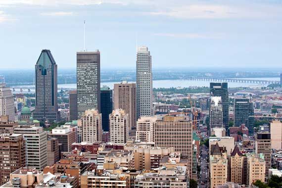 Vue du centre-ville de Montréal