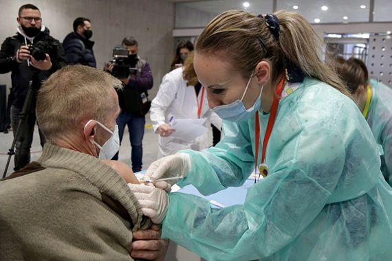 Une salle de vaccination